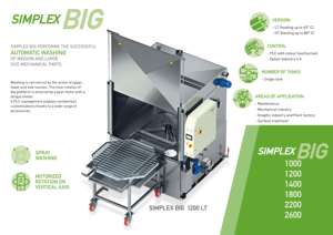 Laveuse de pièces de rechange à ultrasons de qualité italienne Simplex Big 1400 avec capacité de charge de 600 kg - Product Image 3