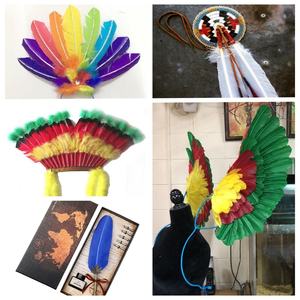 Plumes de dinde noire pour enfants artisanat bricolage chapeau créatif cheveux Costume accessoire carnaval fête mariage décor à la maison - Product Image 3