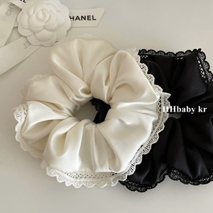 Französischer Stil Mädchen Attraktive Pferdeschwanz-Halter Haargummis mit Spitze Maßgefertigtes Haarband Mädchen Haarseil - Product Image 6