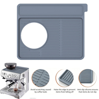Tapis de protection antidérapant en silicone pour machine à café, tapis de rangement pour machine à expresso, tapis de tamping pour Breville 870/880