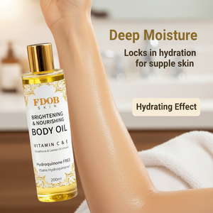 Huile pour le visage et le corps 100% naturelle à la vitamine C, à la niacinamide et à la vitamine <span class=keywords><strong>E</strong></span> pour les soins de la peau, le blanchiment, l'anti-âge et la nutrition - Product Image 4