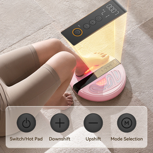 Masajeador de Pies Eléctrico Inteligente con Luz Roja, Calor y EMS, Masaje de Pies y Pantorrillas con Giro de 360 Grados - Product Image 4