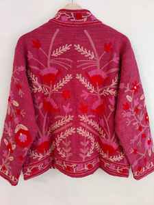 Colorful Cotton Suzani TNT <b>Jacket</b> Handmade Embroidery, Boho Hippie Style Outerwear for <b>Women</b> Cotton Suzani <b>jacket</b> coat - Product Image 6