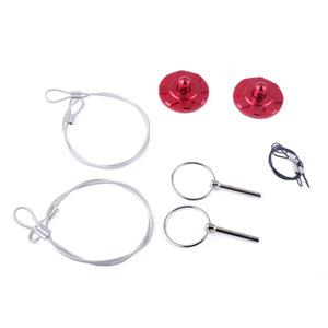 Cable de Bloqueo para Capó CRASTP, Bloqueo de Aluminio Rojo para Capó de Motor, para Modificación de Automóviles - Product Image 5