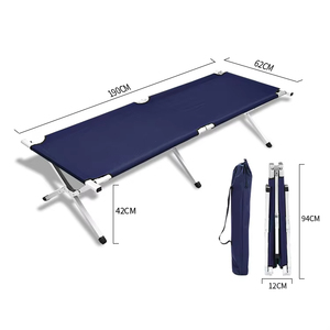 Moderne Volwassenen Metalen Opvouwbare Wieg Draagbare Ijzer Buiten Voor Kantoor Lunchpauze Camping Park Gebruik 600d Polyester Opklapbed - Product Image 4