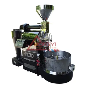 Ticari kahve dükkanı kavurma 10kg 12kg kahve kavurma makinesi gaz ısıtma sistemi
