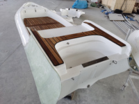 Barcos de costilla de 480 cm, yate deportivo de alta velocidad con motor fuera de borda, barco inflable rígido, casco de fibra de vidrio, tubo de PVC Hypalon estable rápido