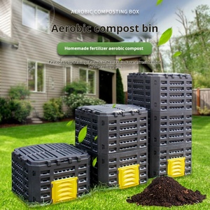 L2 Poubelle de jardin en plastique durable pour le compostage pour l'herbe Fleurs Plantes Déchets organiques Fournitures de jardin - Product Image 1
