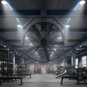 Ventilateur mural à fréquence variable à aimant, 6 pales, grand volume d'air, circulation d'air industrielle à haute vitesse - Product Image 5