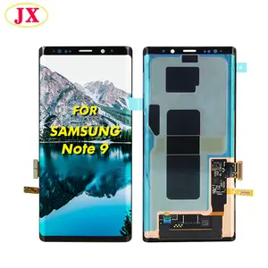 Tela super amoled lcd de 6.4 "original, montagem do digitalizador de tela touch screen para samsung galaxy note9 lcd note9 n960d n960f