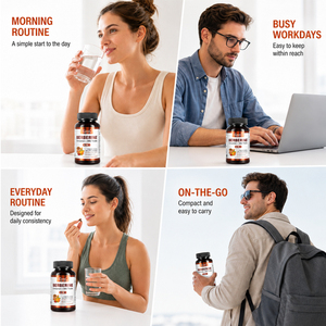 Wholesale Shecome Berberine <b>Supplement</b> Manufacturer Cinnamon Milk Thistle Promotes <b>Liver</b> Function Gut Health Berberine Capsules - Product Image 2