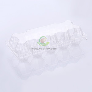 Khay Trứng Nhựa/Hộp/Carton Thân Thiện Với Môi Pvc 10 Cell Bán Buôn Trong Suốt Dùng Một Lần - Product Image 5