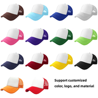 Casquettes de camionneur personnalisées OEM pour fabricants, casquettes de sport, logo personnalisé, broderie 3D, logo imprimé, casquettes de camionneur vierges à 5 panneaux en maille et mousse