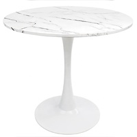 Vente en gros de haute qualité Morden design MDF bois PP Top facile à installer Tulipe personnalisé Petite table à manger ronde ste sur les ventes