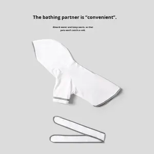 Bata de Baño Informal para Perros y Gatos, Cobertura Total, para <span class=keywords><strong>Chihuahua</strong></span>, <span class=keywords><strong>Golden</strong></span> Retriever, Secado Rápido, Absorbente, de Poliéster, Ropa Cómoda para el Baño de Mascotas - Product Image 4