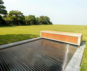 Couverture de <span class=keywords><strong>piscine</strong></span> coulissante sur mesure <span class=keywords><strong>avec</strong></span> installation de <span class=keywords><strong>volet</strong></span> <span class=keywords><strong>roulant</strong></span> flottant, fonction de sécurité et de nettoyage, certifiée ISO9001 - Product Image 1