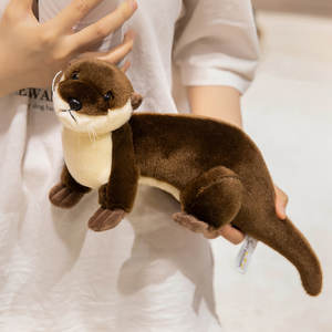 Venta al por mayor simulación nutria <span class=keywords><strong>de</strong></span> Río peluche animal <span class=keywords><strong>de</strong></span> peluche realista juguetes <span class=keywords><strong>de</strong></span> peluche personalizados - Product Image 3
