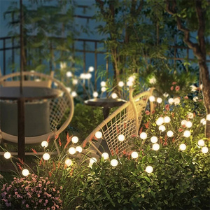 2 Packs 6Leds/8Leds/10Leds Lumière Solaire Extérieure IP65 Waterproof Fairy Garland Firefly Lights Christmas Party Garden Path - Product Image 2