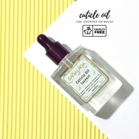 SAGALAGA Huile pour cuticules carrée OEM sous marque privée 15ml, flacon compte-gouttes, parfum fruité, vitamine E, soin des ongles, vente en gros pour salons et détaillants