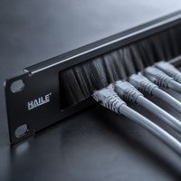 Panneau de blindage pour rack 19 pouces HAILE HT-1U-M 1U, organisateur de câbles anti-poussière pour armoire