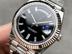 Reloj Mecánico Impermeable de la Mejor Calidad, 40 mm, Fábrica KF, Acero 904L, Movimiento 2836, 228239, Peso 215 g, Diamante Negro, 50 Bares de Resistencia al Agua - Product Image 3