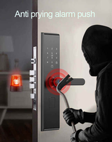 Serrure de porte intelligente Wifi Glomarket Tuya Smart Home, code numérique, carte RFID, application, déverrouillage à distance, empreinte digitale biométrique, serrure intelligente