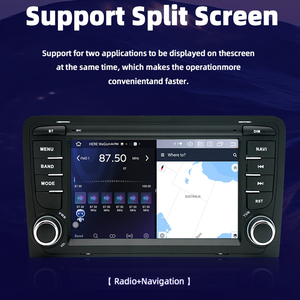 Autoradio Android 2 Din 7 pouces avec navigation GPS pour <span class=keywords><strong>Audi</strong></span> <span class=keywords><strong>A3</strong></span>, CarPlay sans fil, Bluetooth, Wi-Fi, FM, SWC, écran tactile, lecteur vidéo - Product Image 4