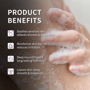 Gel de Ducha con Fragancia de Uso Diario, Manteca de Karité, Ceramida, Ácido Hialurónico, Hidratante, Suavizante para la Piel, Gel de Baño - Product Image 4