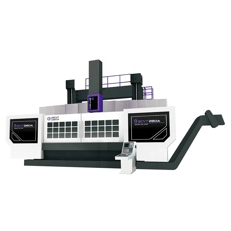 آلة مخرطة عمودية متطورة باستخدام الحاسب الآلي مع سبيكة وأداة سيراميك تنتج في الصين الشركة المصنعة الشهيرة سعر المصنع