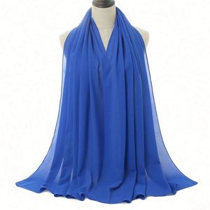 ผ้าคลุมไหล่สตรี ผ้าพันคอแบบอาหรับ ฮิญาบ ราคาถูก แฟชั่นคุณภาพสูง มุสลิม แบรนด์สั่งทำ CN/GUA ผ้าชีฟอง สีพื้น รับสั่งทำตามแบบ - Product Image 6