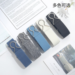 Cinturón con hebilla para jeans, sin costuras, elástico, versátil, invisible, sin perforaciones, cinturón práctico para hombres y mujeres. - Product Image 2