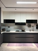 Buffet d'appoint en bois traditionnel personnalisé, meuble de rangement modulaire pour îlot de cuisine et salle à manger