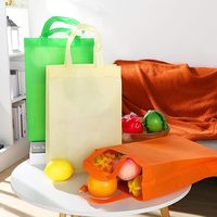 Sac fourre-tout non tissé coloré, réutilisable, écologique, à poignée moyenne et bandoulière, avec motif lettres personnalisé