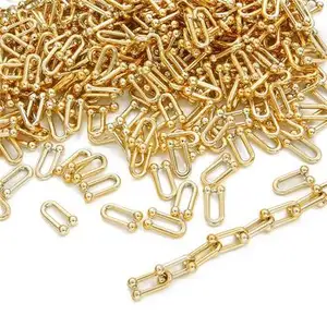 Acrylic Plastic U Shape Split Ring Bracelet Braided For DIY Necklace Chain Links Jewelry Making Accessories