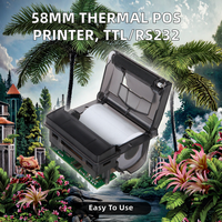 Impresora Térmica de Recibos POS Integrada de 58 mm con Interfaz USB/TTL/RS232, 203 dpi, Compatible con SDK, 1 Año de Garantía, en Stock