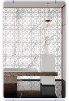 Panneau acrylique de luxe à texture marbre avec finition haute brillance, plaque PMMA à motif pierre pour la décoration murale des hôtels de luxe