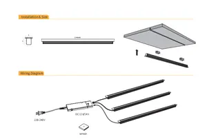 7*7Led Bar Lighting Inner LED Bar Light Under Cabinet For Home Kitchen Cover Luminous White Transformer Lamp Link Switch Wall