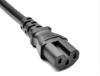 3 Pin 16A Eu Standard CEE 7/7 Schuko Straight Plug to IEC C15 AC Cable Power Cord Extension Cord Supplies for UPS/PDU