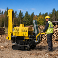Station de préparation de bois sur chenilles robuste RM7-20TS, diamètre 380 mm, machine à fendre 4 voies avec entraînement Lifan