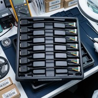 Maßgefertigtes RJ45-Buchsenstecker auf GH1.25-8P Flachbandkabel 8-polig 1,25mm Rastermaß Ethernet-Adapterkabel Vergoldet für PCB-Verbindung