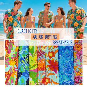 Nhà Máy Outlet Độ Ẩm Wicking Bốn Cách Căng Vải Nylon Đàn Hồi In Đồ Lót In Tracksuit 4 Cách Căng Vải - Product Image 3