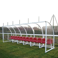 Sièges de banc VIP Skyjade pour stades de football - HDPE durable, résistant aux UV et ignifuge pour les joueurs de football et les entraîneurs