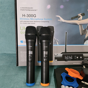 ชุดไมโครโฟนไร้สาย SH 300G แบบคู่ สำหรับคาราโอเกะ บาร์ การแสดงสด - Product Image 1