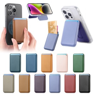 Portefeuille magnétique pliable <span class=keywords><strong>Magsafe</strong></span> pour iPhone 15 14 13 Pro Max, porte-cartes magnétique, portefeuille en cuir, coque de téléphone pour carte, dos du téléphone - Product Image 4