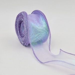 Wide Sheer Organza <b>Ribbon</b> Elegant Bridal Wrap For Wedding Ceremony Backdrop Decoration - Product Image 3