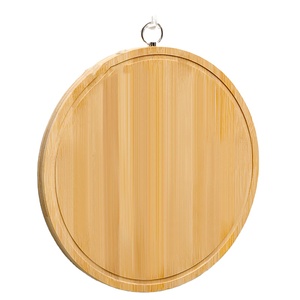 Tailai Planche à découper ronde en bambou Décoration en <span class=keywords><strong>bois</strong></span> Planche à découper Multifonctionnel Grand légume biologique naturel - Product Image 6