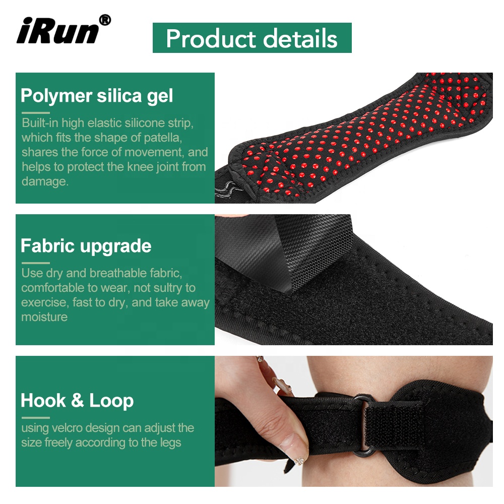 Регулируемый бандаж для коленного сустава iRun, бандаж для поддержки коленного сустава, походный футбол, двойной открытый бандаж для коленного сустава