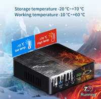Bajo consumo de energía y PC sin ventilador rentable N100 Procesador de cuatro núcleos DDR4 2,5G 4 Puerto Ethernet Mini PC para firewall