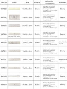 Étiquette RFID UHF industrielle <span class=keywords><strong>en</strong></span> gros, résistante aux hautes températures, lavable, tissée douce, étiquette RFID UHF pour la gestion des vêtements - Product Image 2