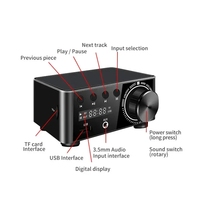 Mini amplificateur audio HiFi 5.0 Classe D TPA3116 Amplificateur numérique 50W*2 Audio domestique Voiture Marine USB/AUX en entrée